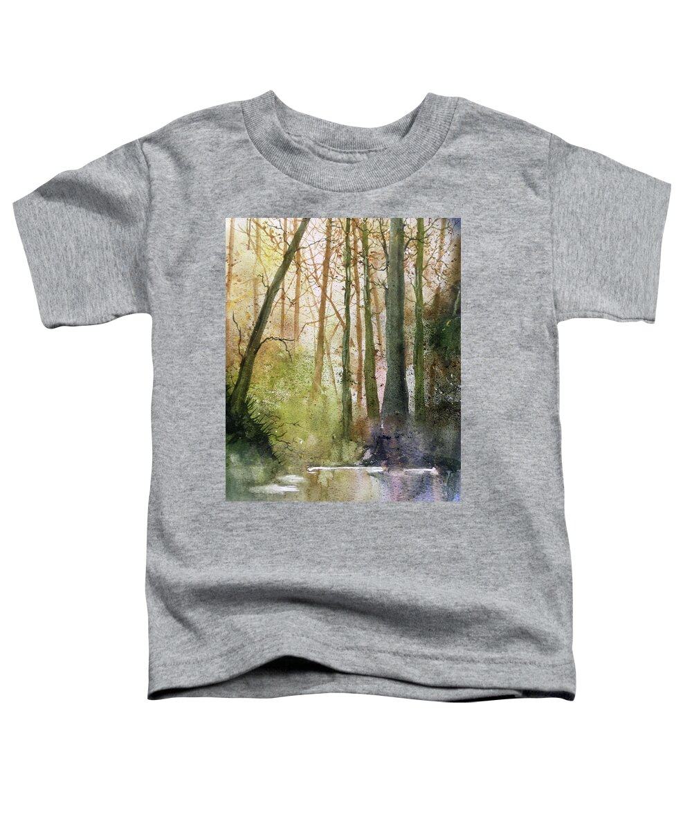 Watercolour Toddler T-Shirt featuring the painting Forest Study 1 by Glenn Marshall