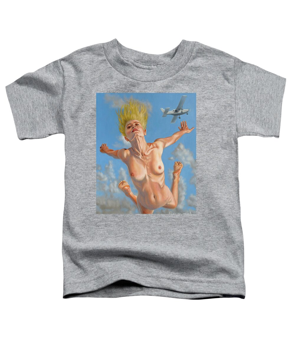 Nude Toddler T-Shirt featuring the painting Freedom by Ken Kvamme
