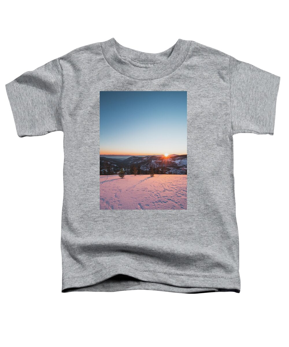Poland Toddler T-Shirt featuring the photograph Frosty morning by Vaclav Sonnek