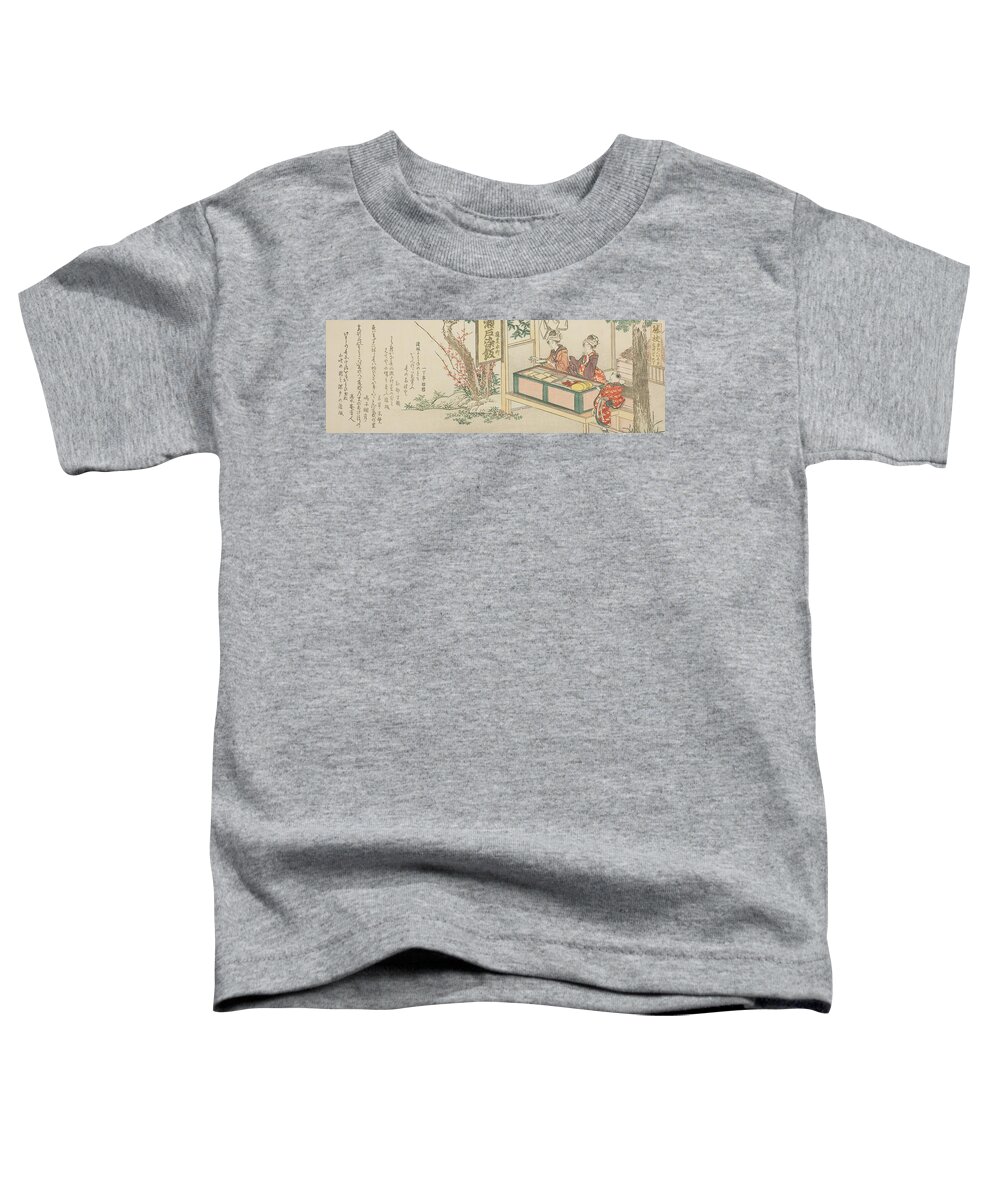 19th Century Art Toddler T-Shirt featuring the relief Fujieda by Katsushika Hokusai