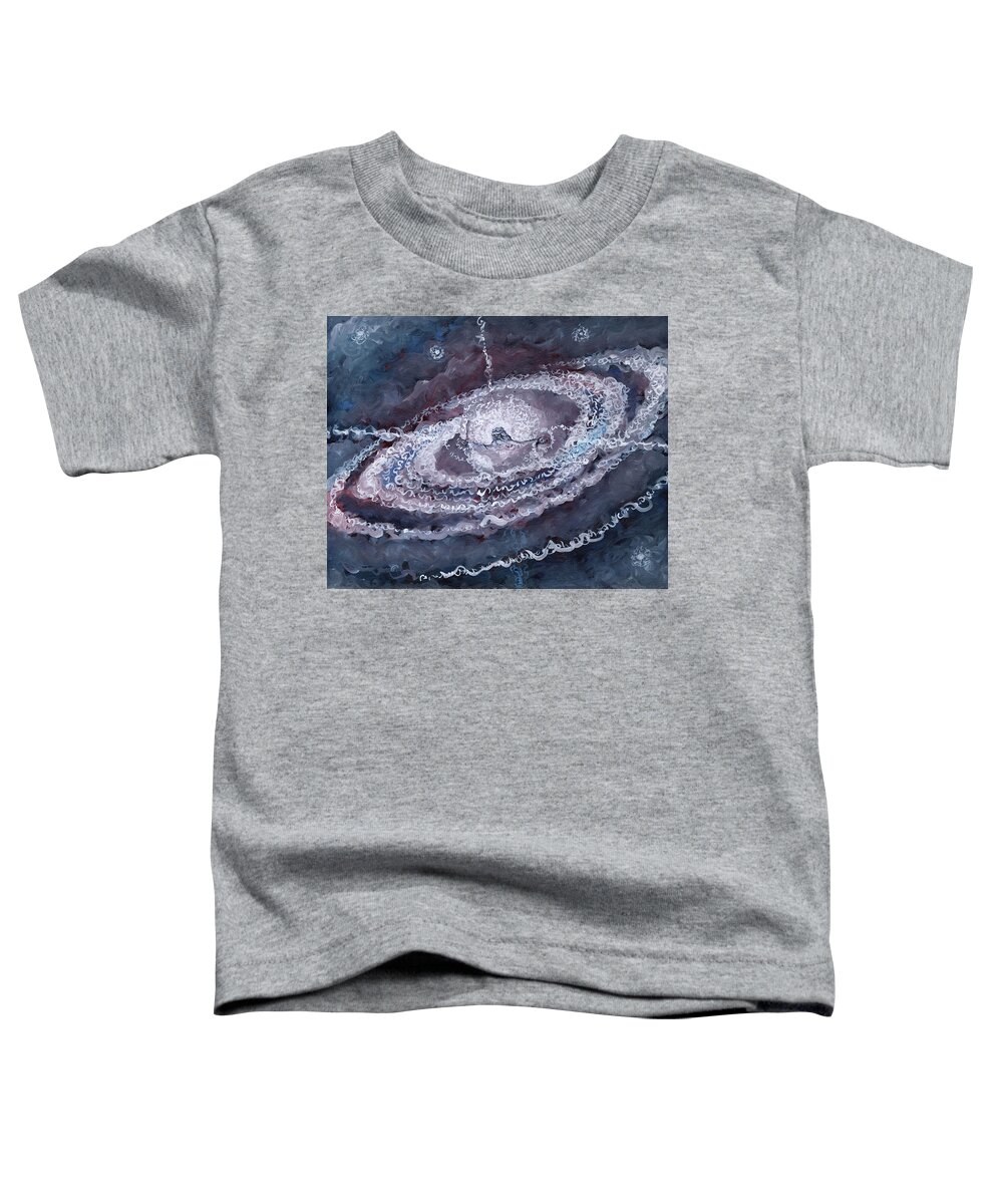 Galaxy Toddler T-Shirt featuring the painting Galactic Logos by Gary Nicholson