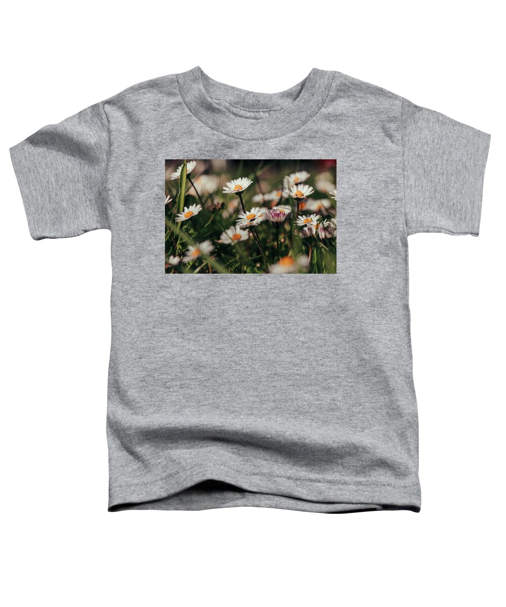 Garment Toddler T-Shirt featuring the photograph Garden full of white dancers by Vaclav Sonnek