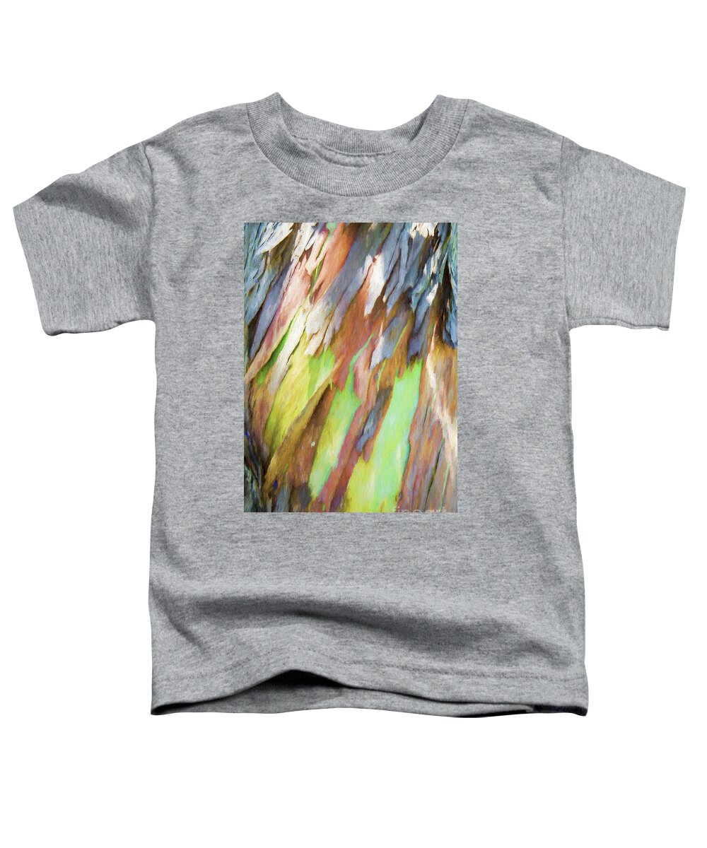Gum Tree Toddler T-Shirt featuring the photograph Gum tree bark painting by Sheila Smart Fine Art Photography