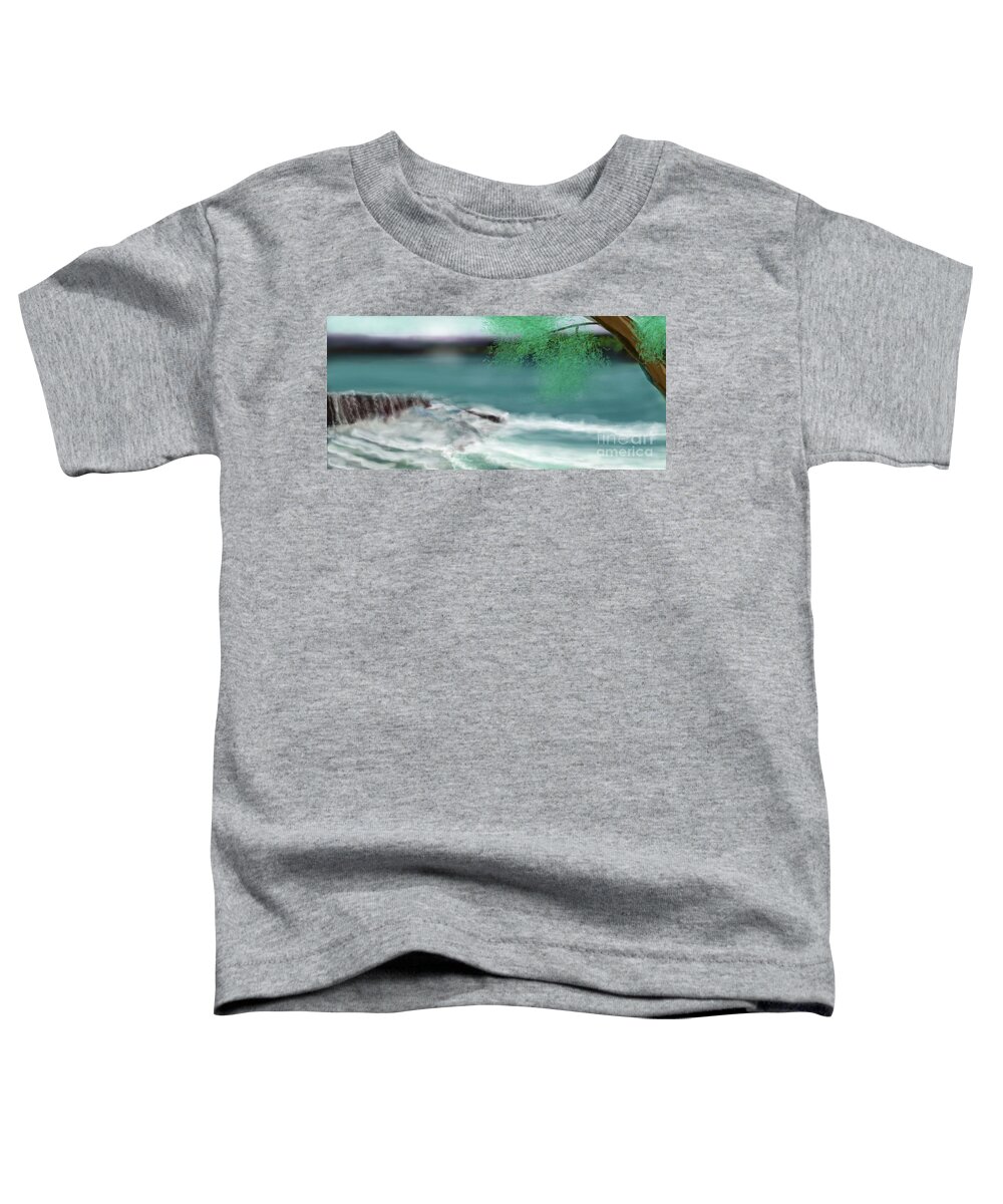 Water Toddler T-Shirt featuring the digital art Happy Moment in time by Julie Grimshaw