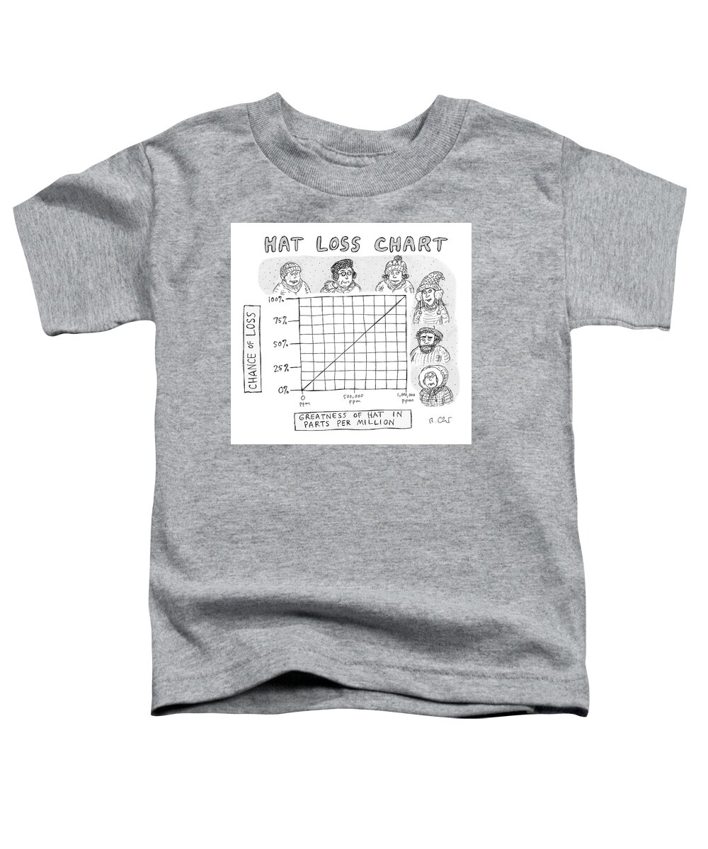 A28558 Toddler T-Shirt featuring the drawing Hat Loss Chart by Roz Chast