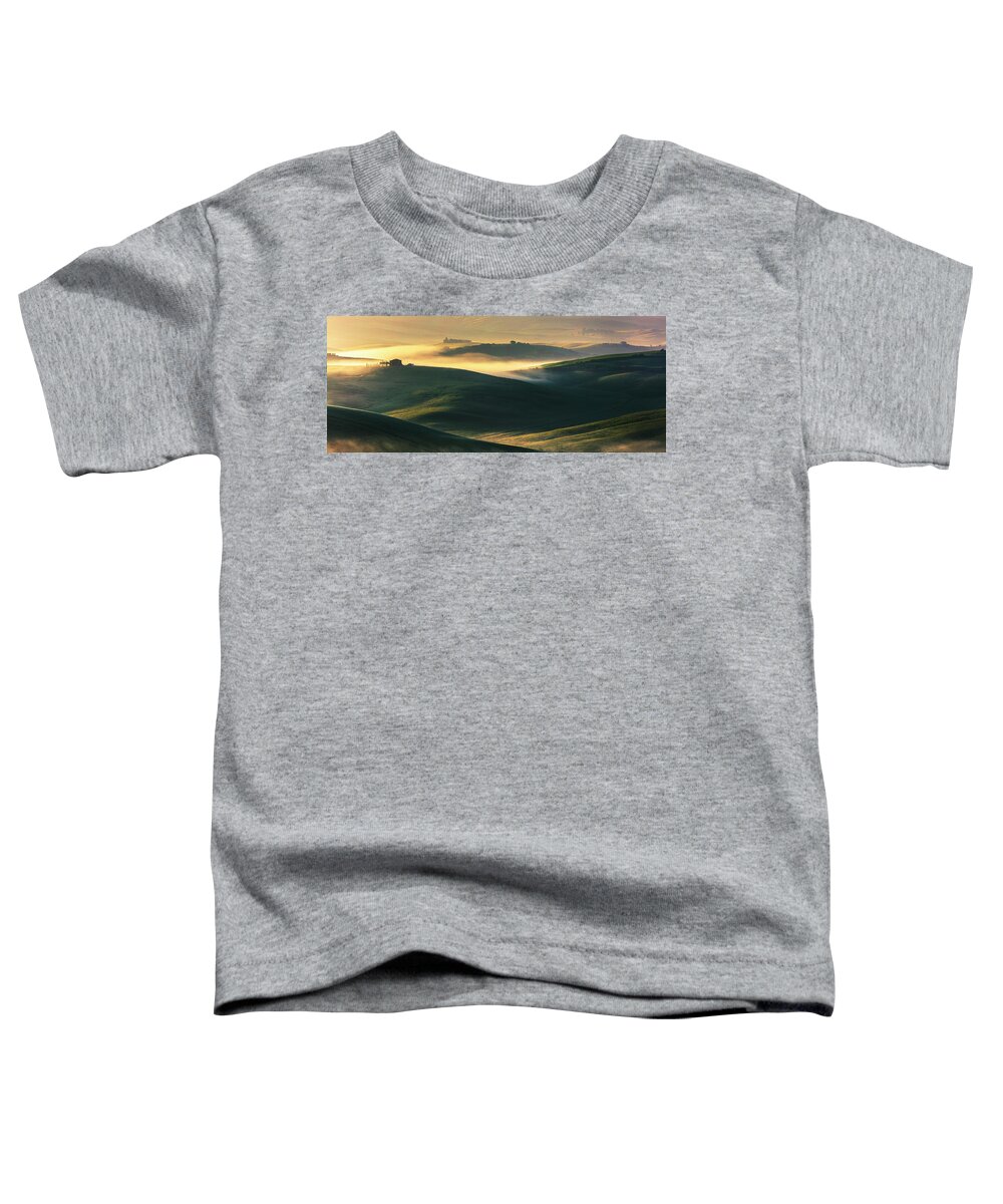 Italy Toddler T-Shirt featuring the photograph Hilly Tuscany Valley by Evgeni Dinev