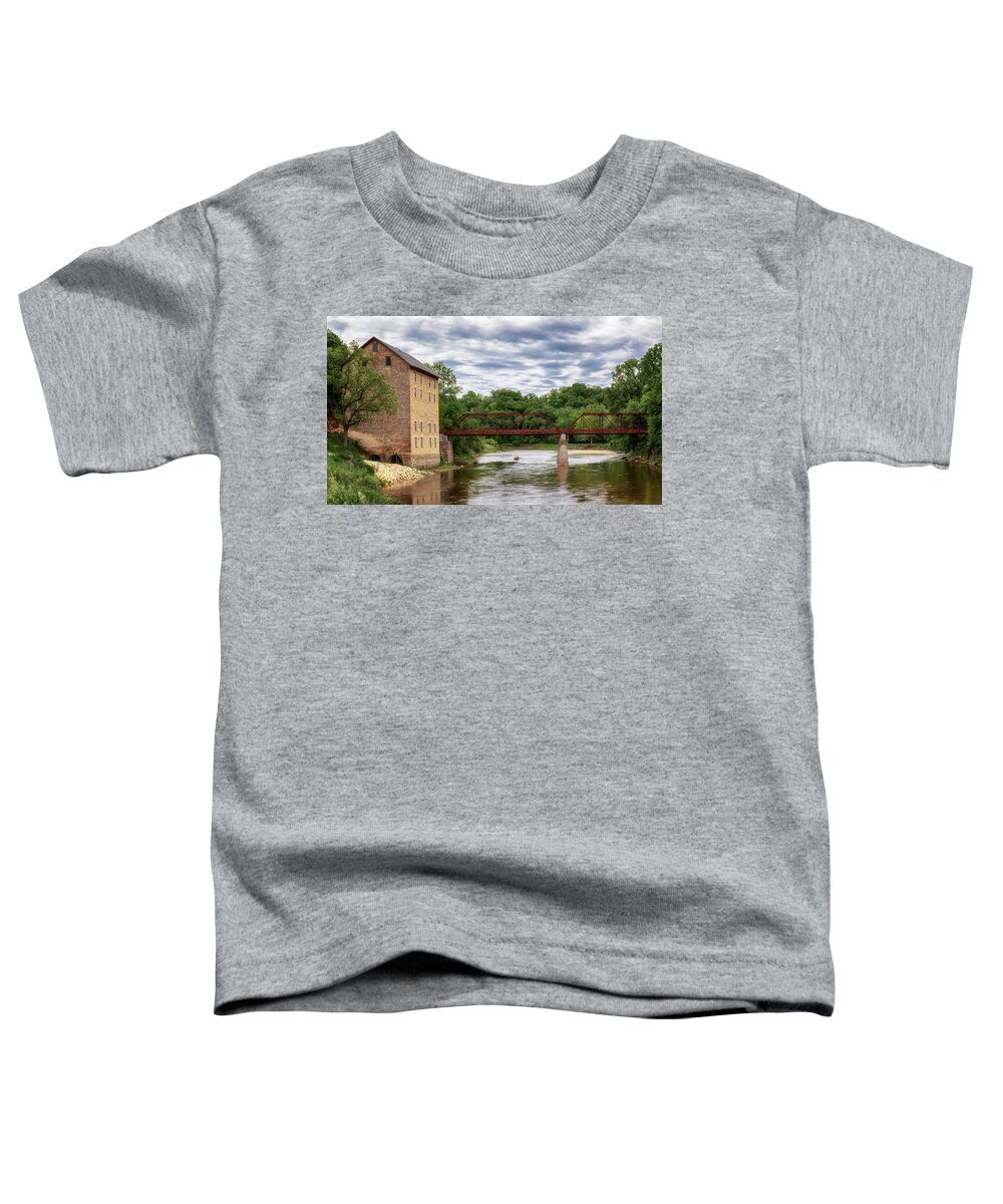 Iowa Toddler T-Shirt featuring the photograph Historic Motor Mill - Iowa by Susan Rissi Tregoning