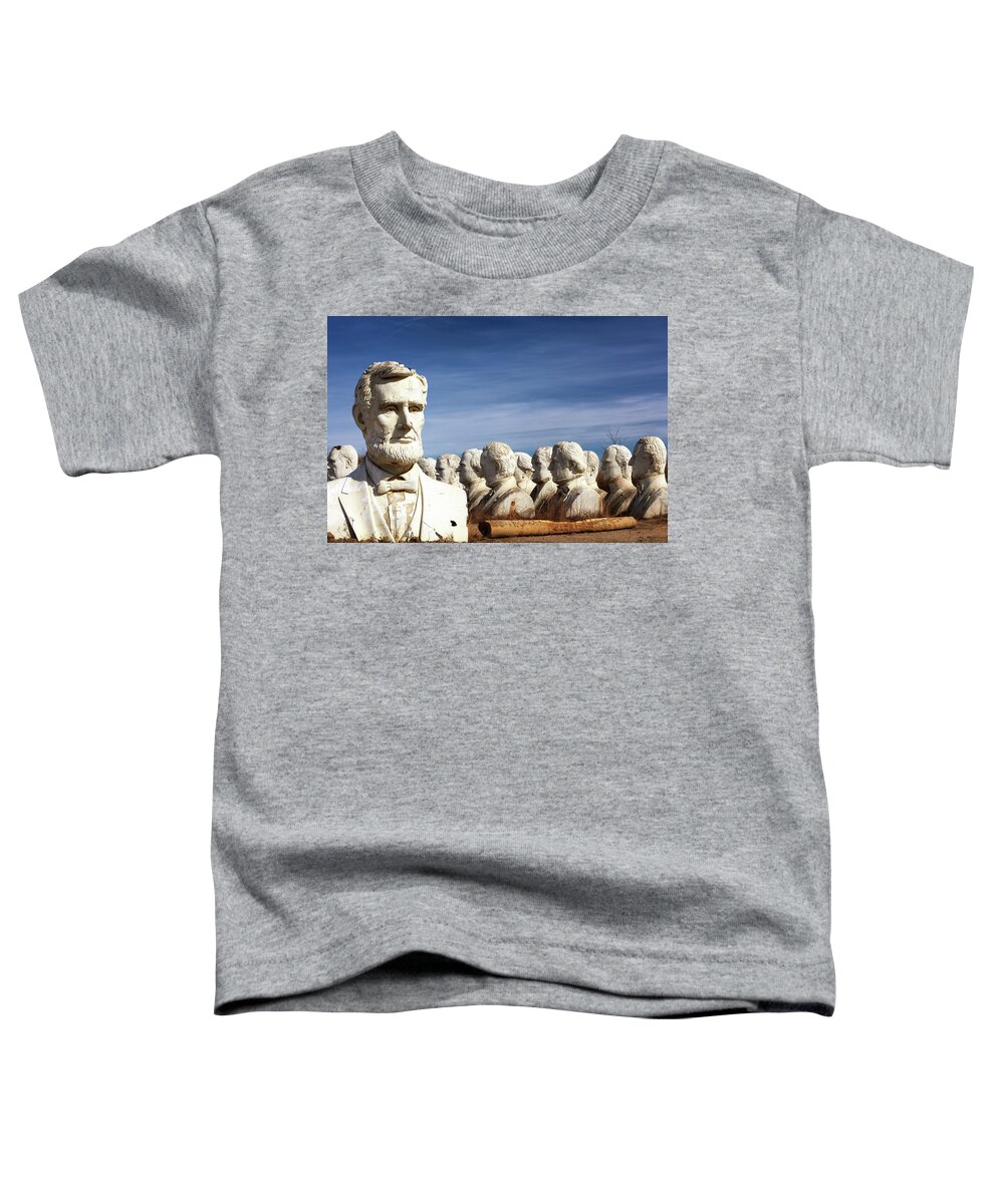 Virginia Toddler T-Shirt featuring the photograph Honest Abe by Susan Rissi Tregoning