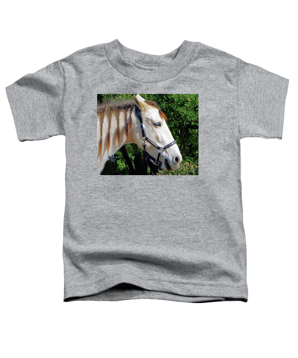 Horse Toddler T-Shirt featuring the photograph Horse Hair by Andrew Lawrence