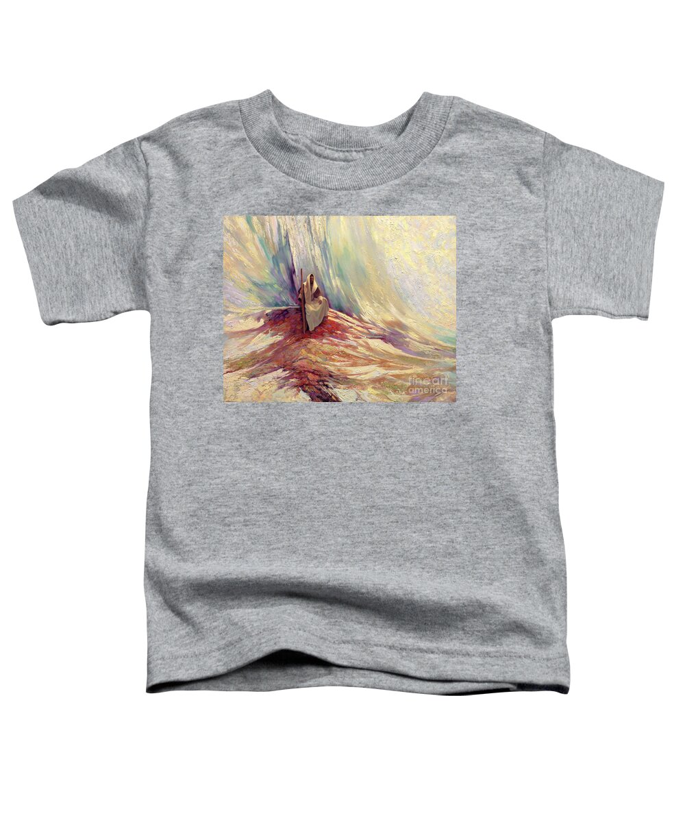 Jesus Toddler T-Shirt featuring the painting In the Beginning by Greg Olsen