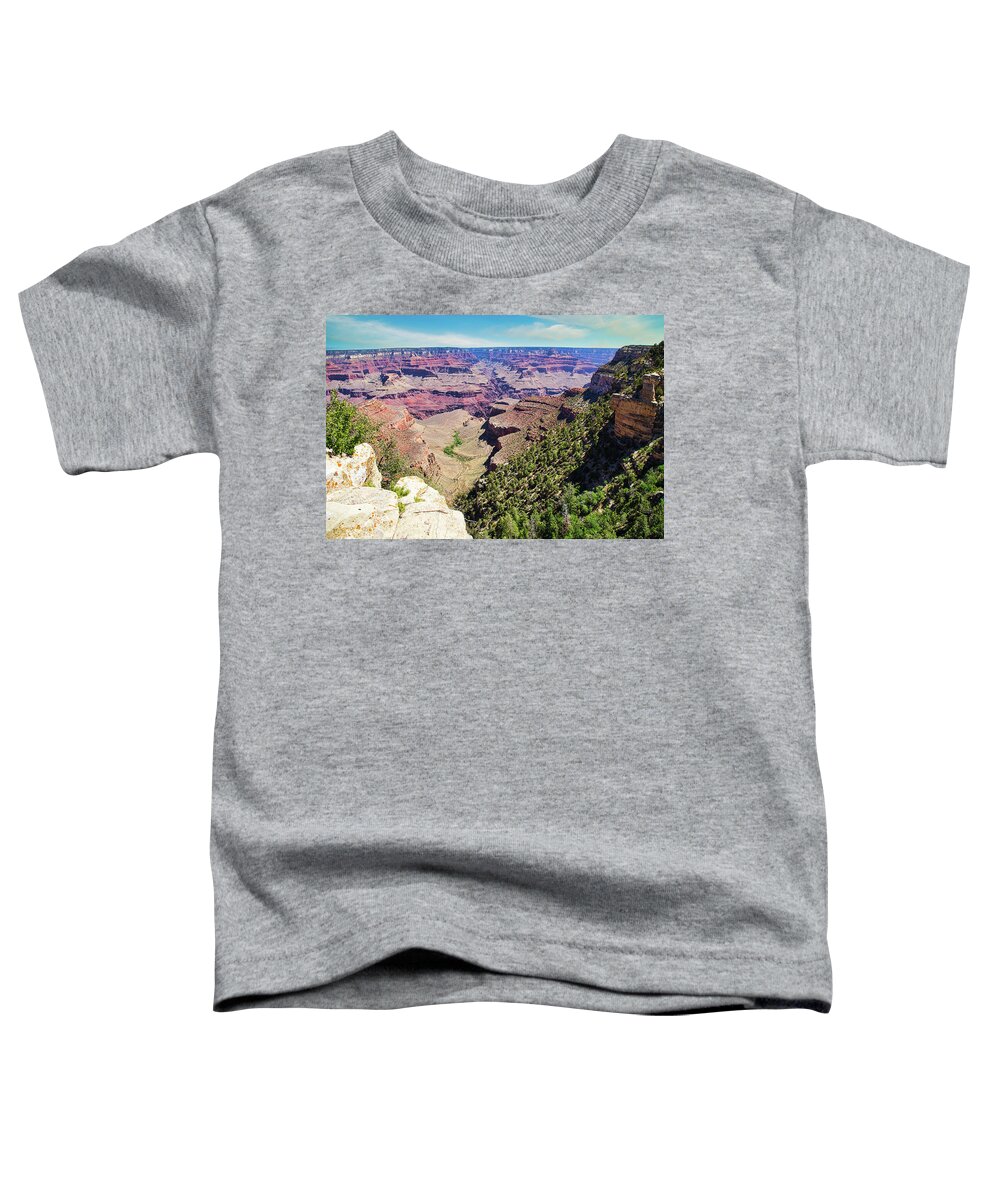 Grand Canyon Toddler T-Shirt featuring the photograph Indian Gardens by Segura Shaw Photography