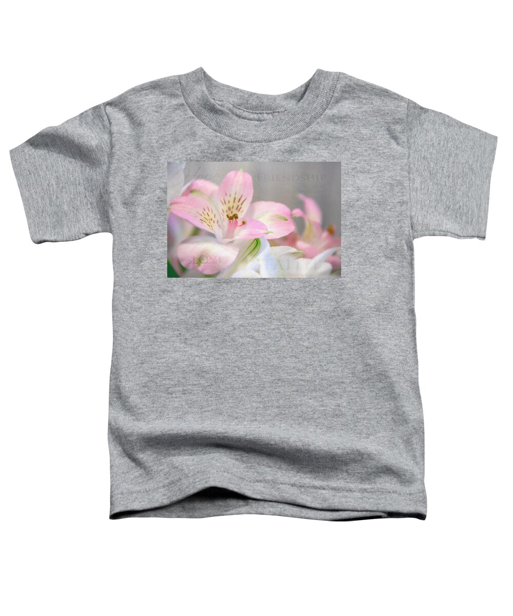 Flower Toddler T-Shirt featuring the photograph Inspirational Alstroemeria by Teresa Wilson