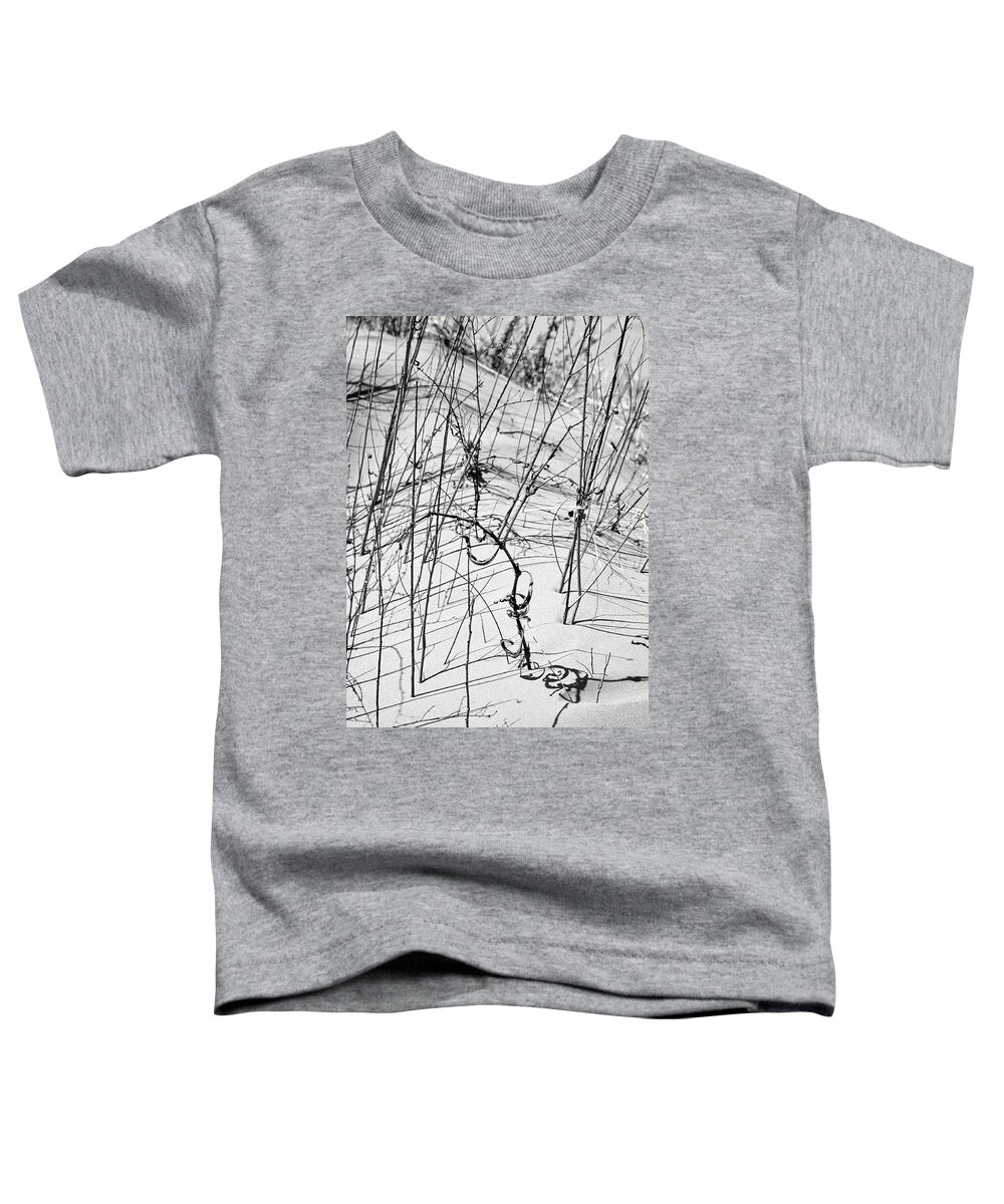 Sandy Beach Toddler T-Shirt featuring the photograph Inthesand 2 by Jim Norwood