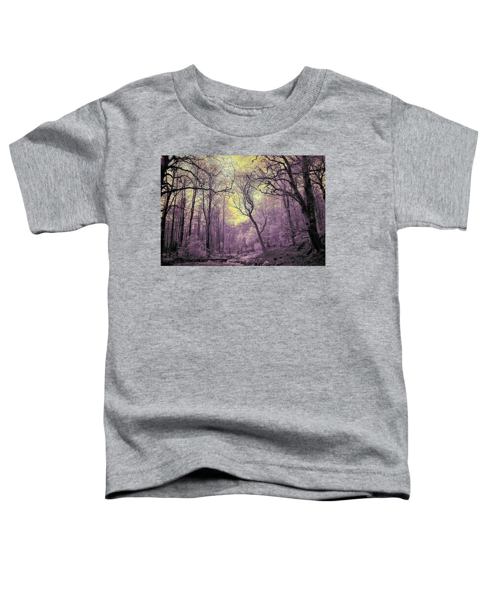 Infrared Photography Toddler T-Shirt featuring the photograph Into The Enchanted Forest by Neil R Finlay