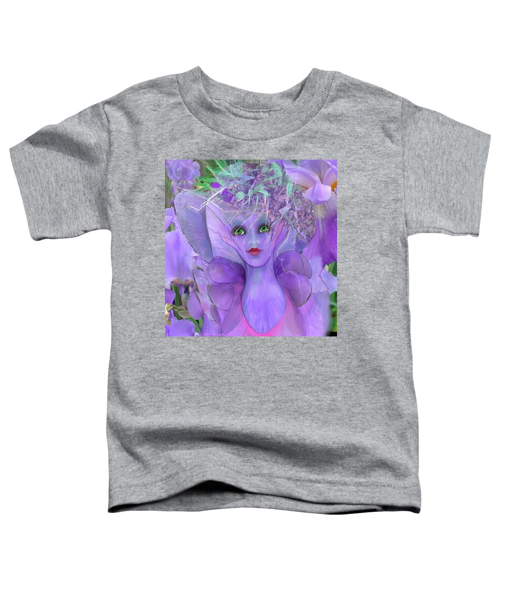 Iris Toddler T-Shirt featuring the digital art Iris Fairy by Suki Michelle
