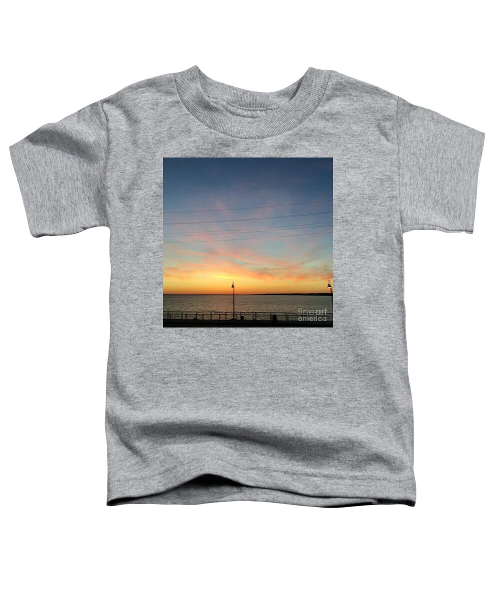 James River Toddler T-Shirt featuring the photograph James River Sunset 2 by Catherine Wilson