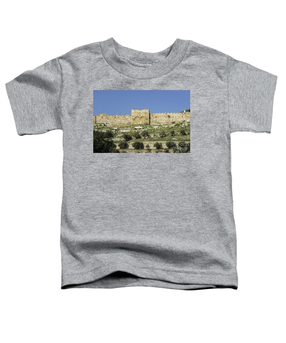 Jerusalem Toddler T-Shirt featuring the photograph Jerusalem, Old City, The Golden Gate, s2 by Eyal Bartov