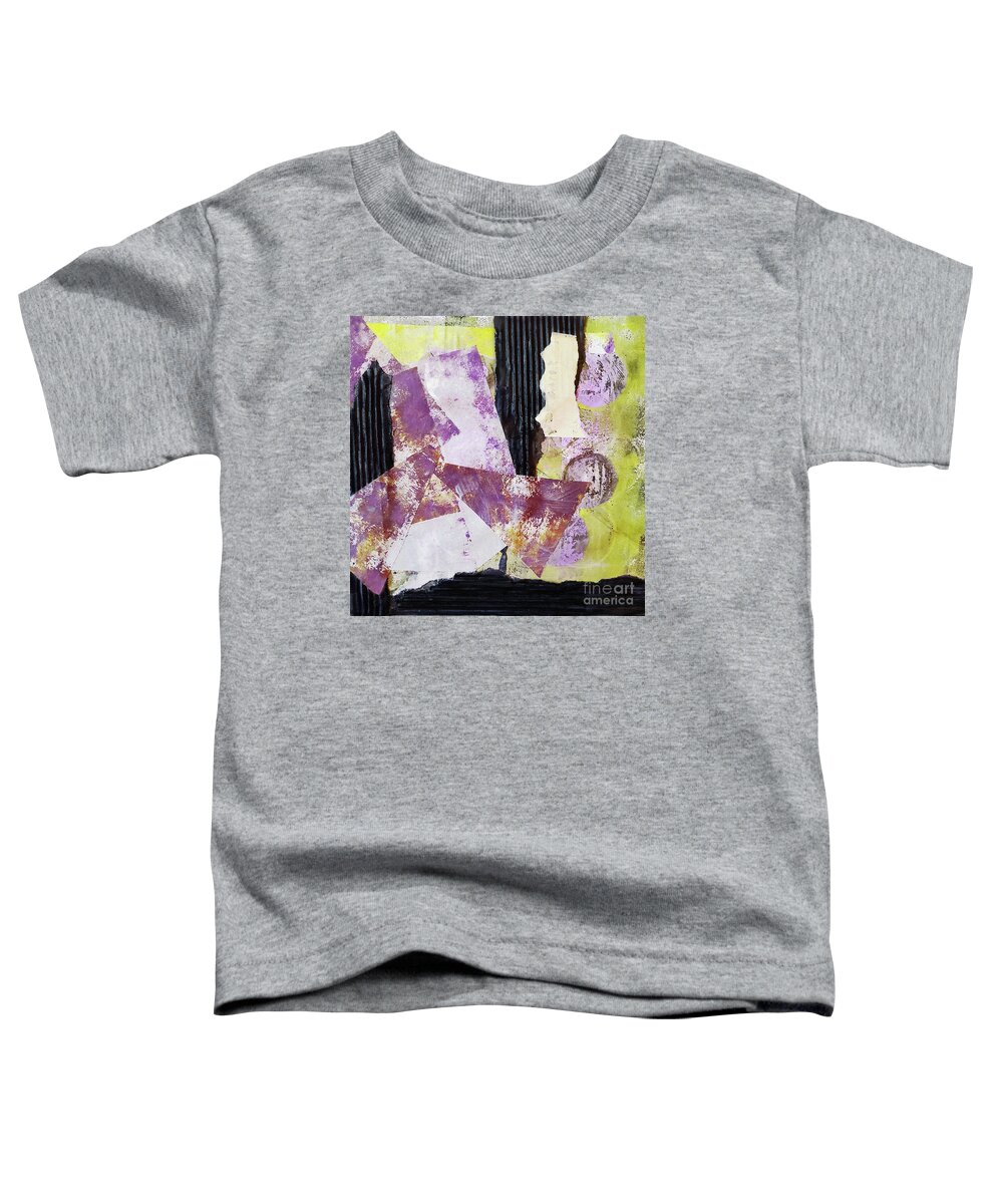Abstract Toddler T-Shirt featuring the mixed media Juggling Act by Sharon Williams Eng