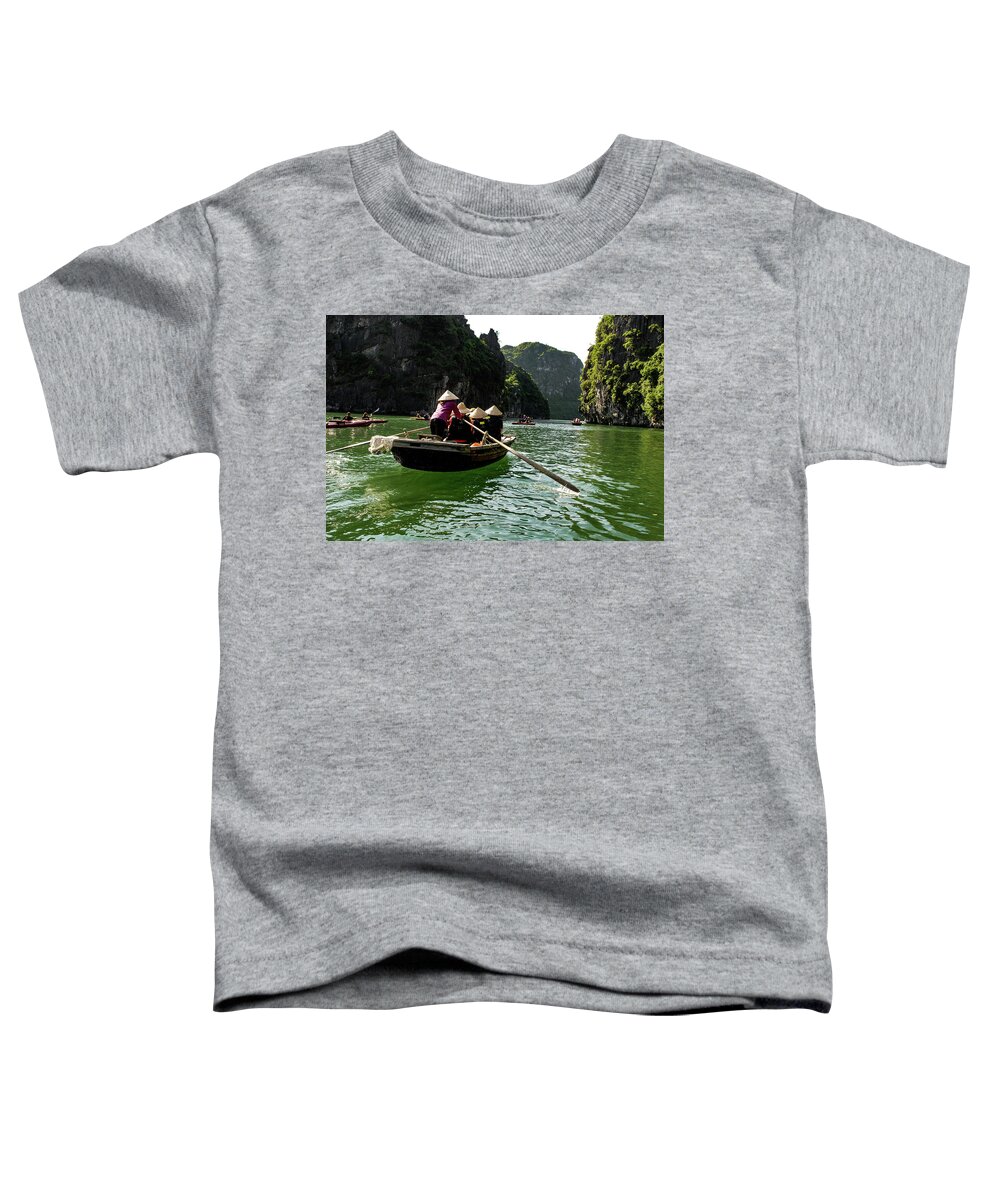 Vietnam Toddler T-Shirt featuring the photograph Between Land And Sea - Bai Tu Long Bay, Vietnam by Earth And Spirit