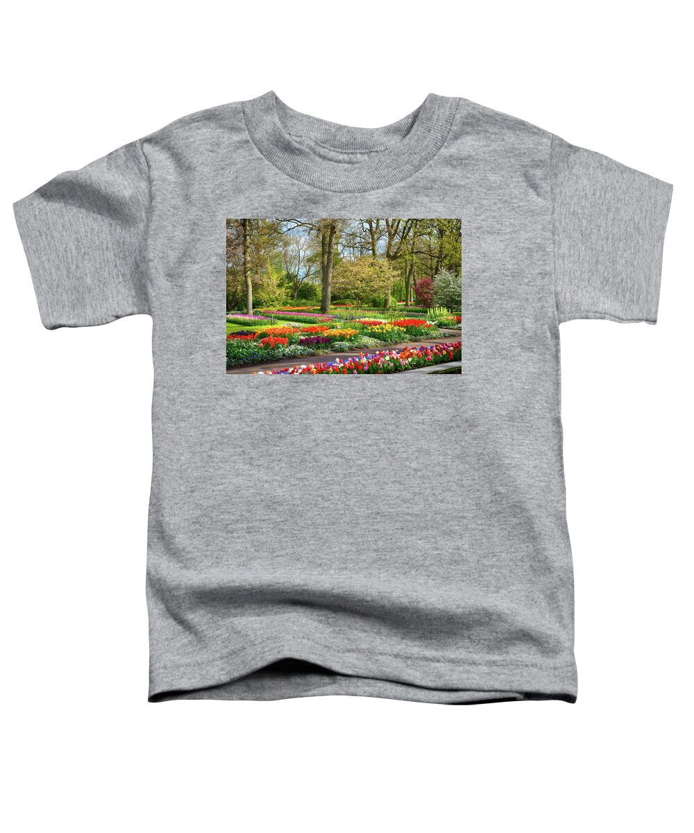 Europe Toddler T-Shirt featuring the photograph Keukenhof Gardens IV by Jim Miller