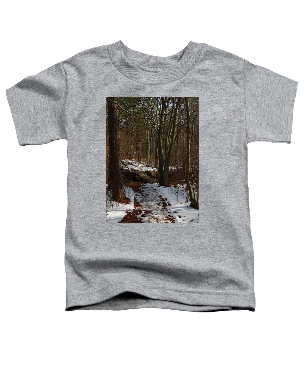 Forest Trees Winter Toddler T-Shirt featuring the photograph Knro0201 by Henry Butz