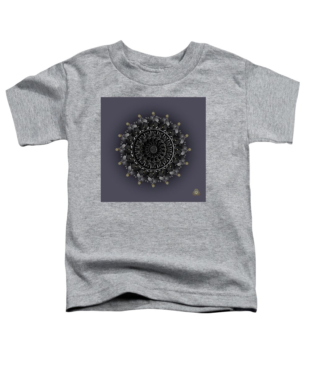 Mandala Toddler T-Shirt featuring the digital art Kuklos No 4342 by Alan Bennington