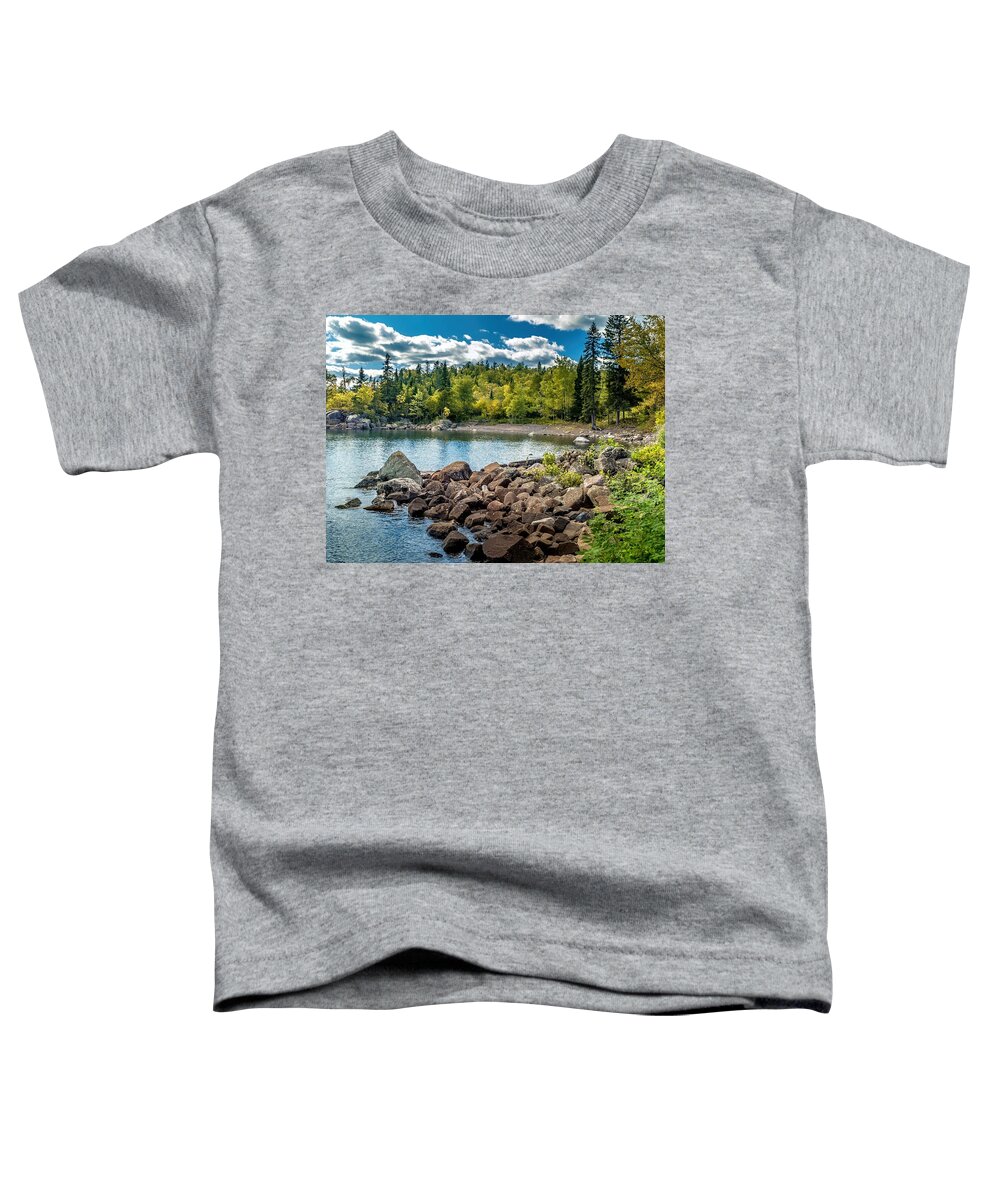 Landscape Toddler T-Shirt featuring the photograph Lake Superior Cove by Susan Rydberg