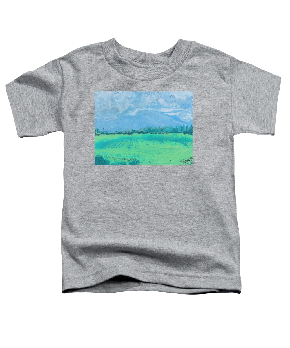 Landscape Toddler T-Shirt featuring the painting Landscape 4 aka Sweet Success by Steve Shaw
