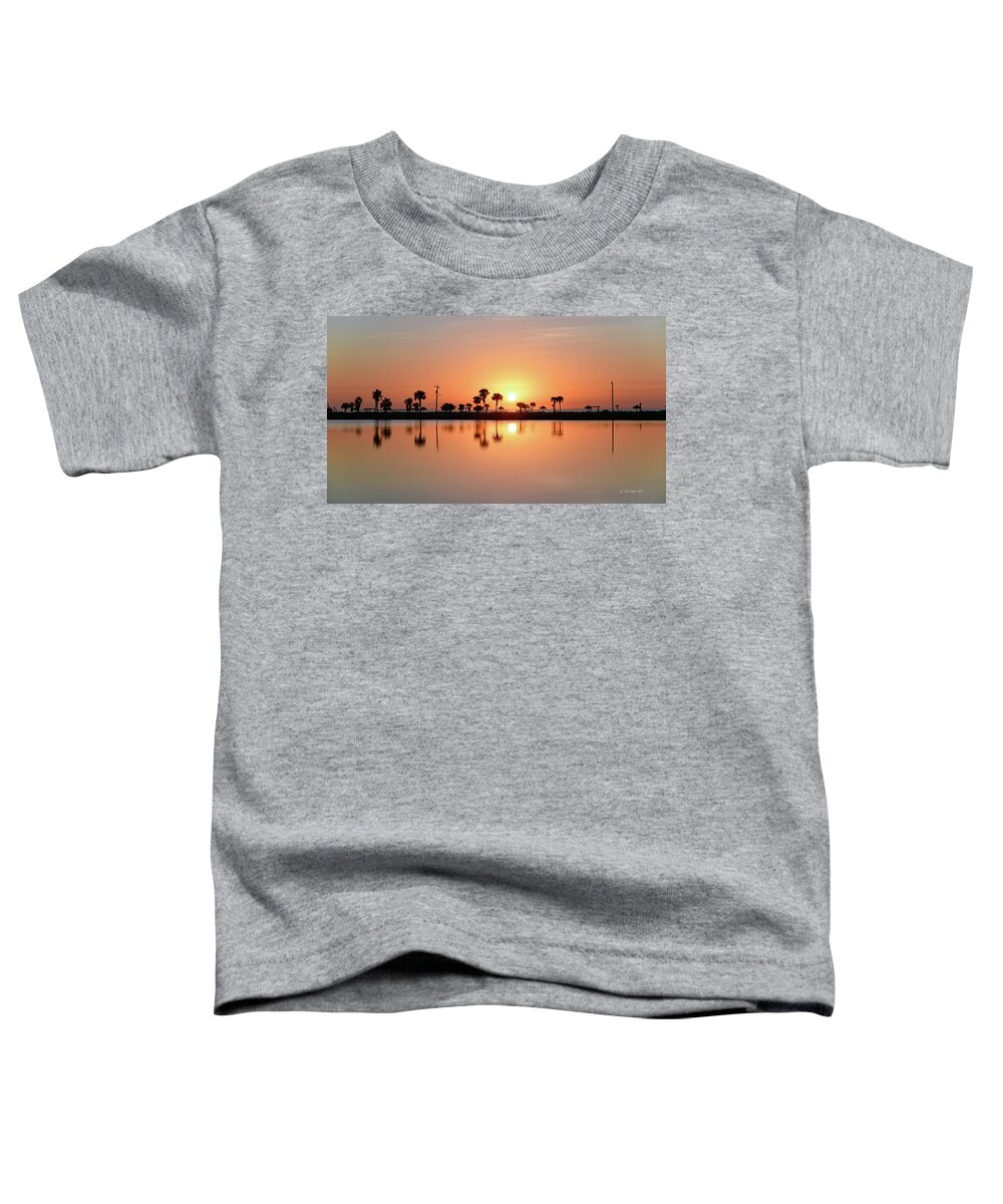 Sunrise Toddler T-Shirt featuring the photograph Little Bay Reflections by Christopher Rice