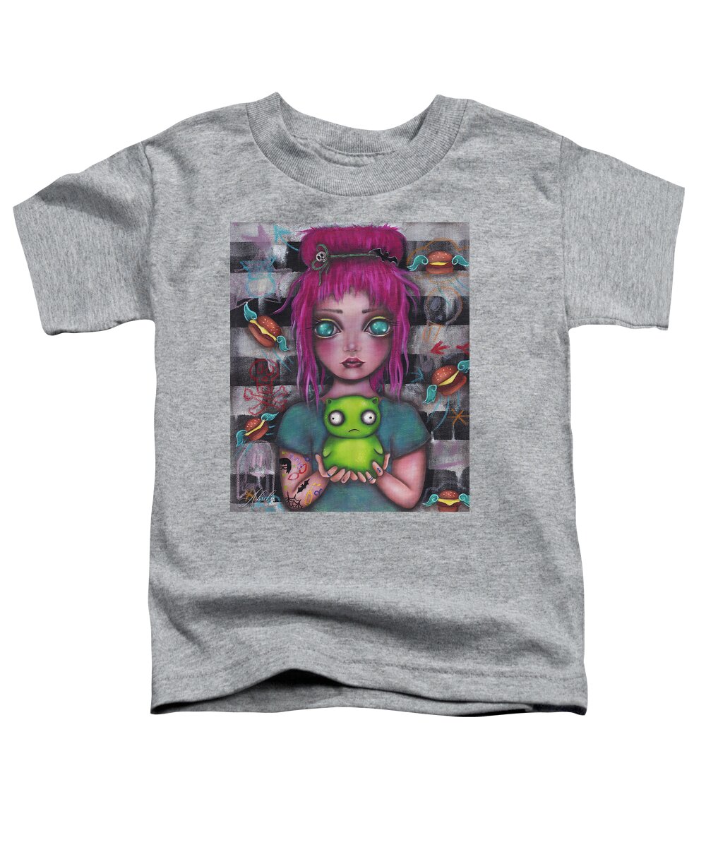 Fan Art Toddler T-Shirt featuring the painting Louise by Abril Andrade