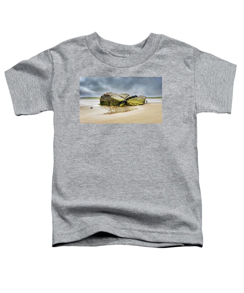 Ireland Rocks Toddler T-Shirt featuring the photograph Low Tide on Maghera Beach - County Donegal by Lexa Harpell