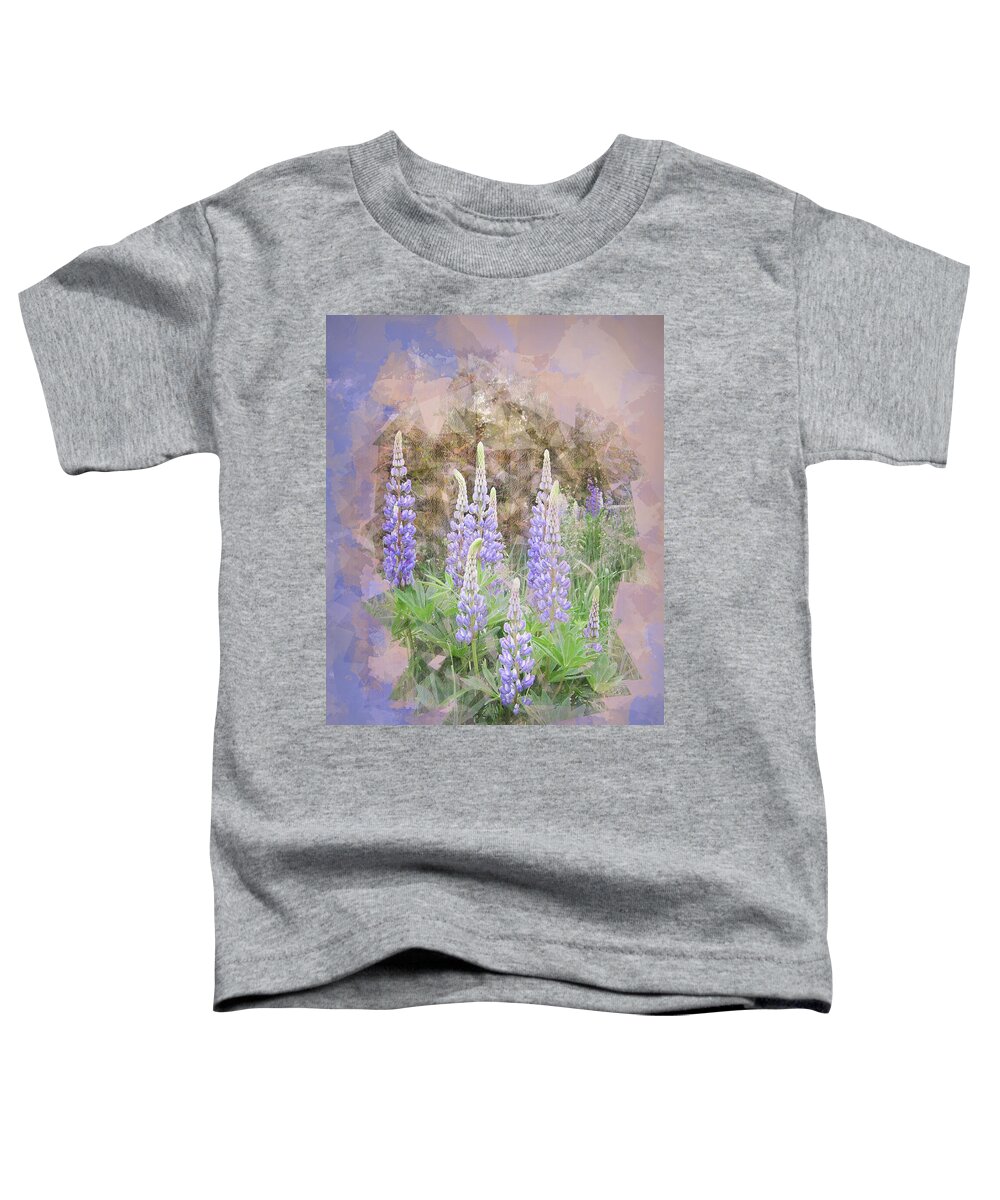 Flower Toddler T-Shirt featuring the photograph Lupine Cluster Texture by Patti Deters
