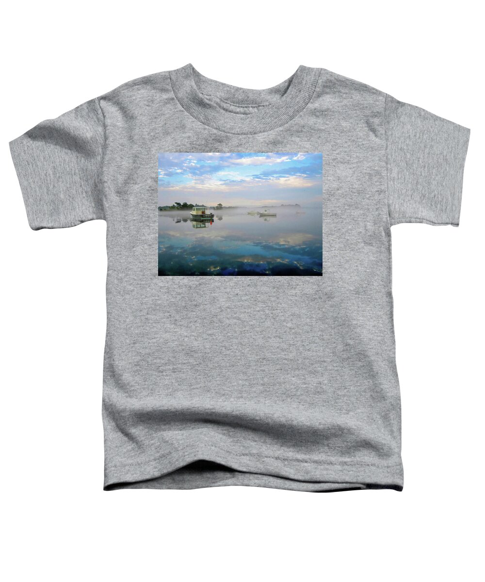 Boat Toddler T-Shirt featuring the photograph M/V Liberty - Rye, NH by Deb Bryce