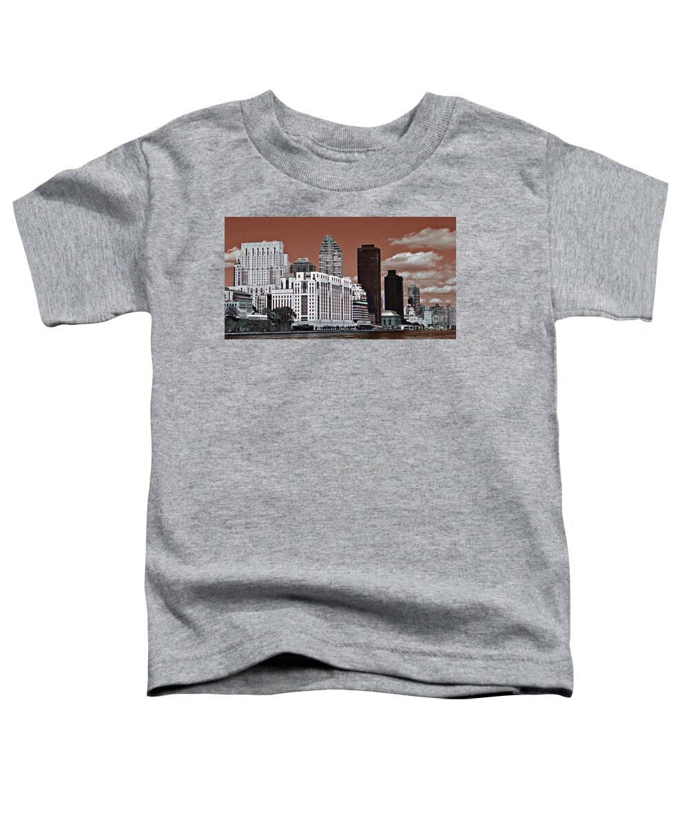 Manhattan Island Toddler T-Shirt featuring the photograph Manhattan Skyscrapers by Marcia Lee Jones