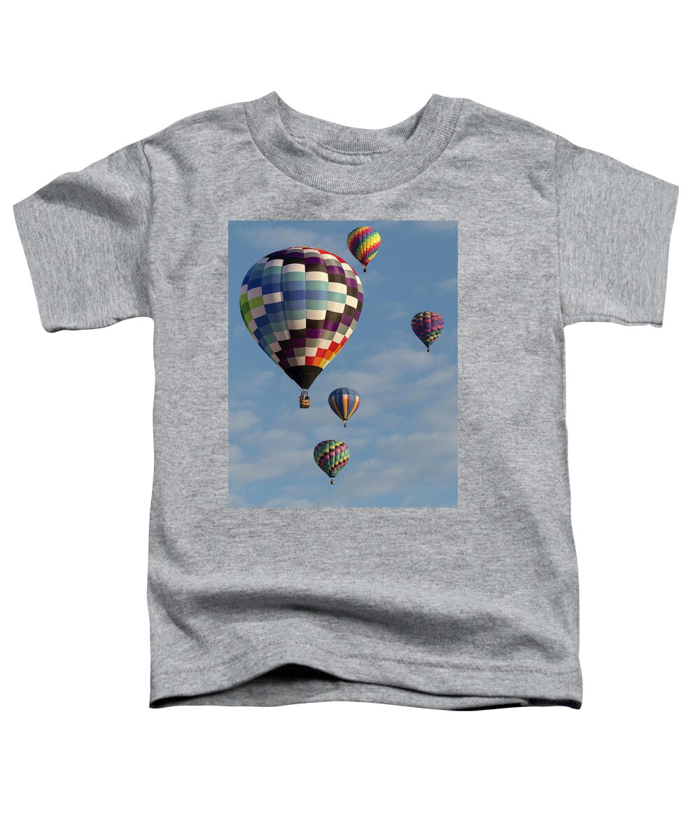 Hot Air Toddler T-Shirt featuring the photograph Mass Ascension by Maresa Pryor-Luzier