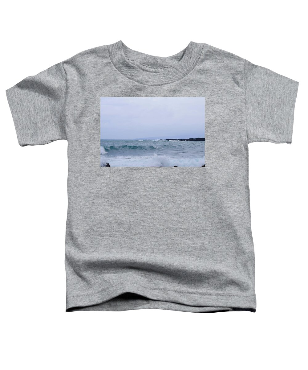 Aloha Toddler T-Shirt featuring the photograph Fiercy waves-La Perouse Bay,Maui by Bnte Creations