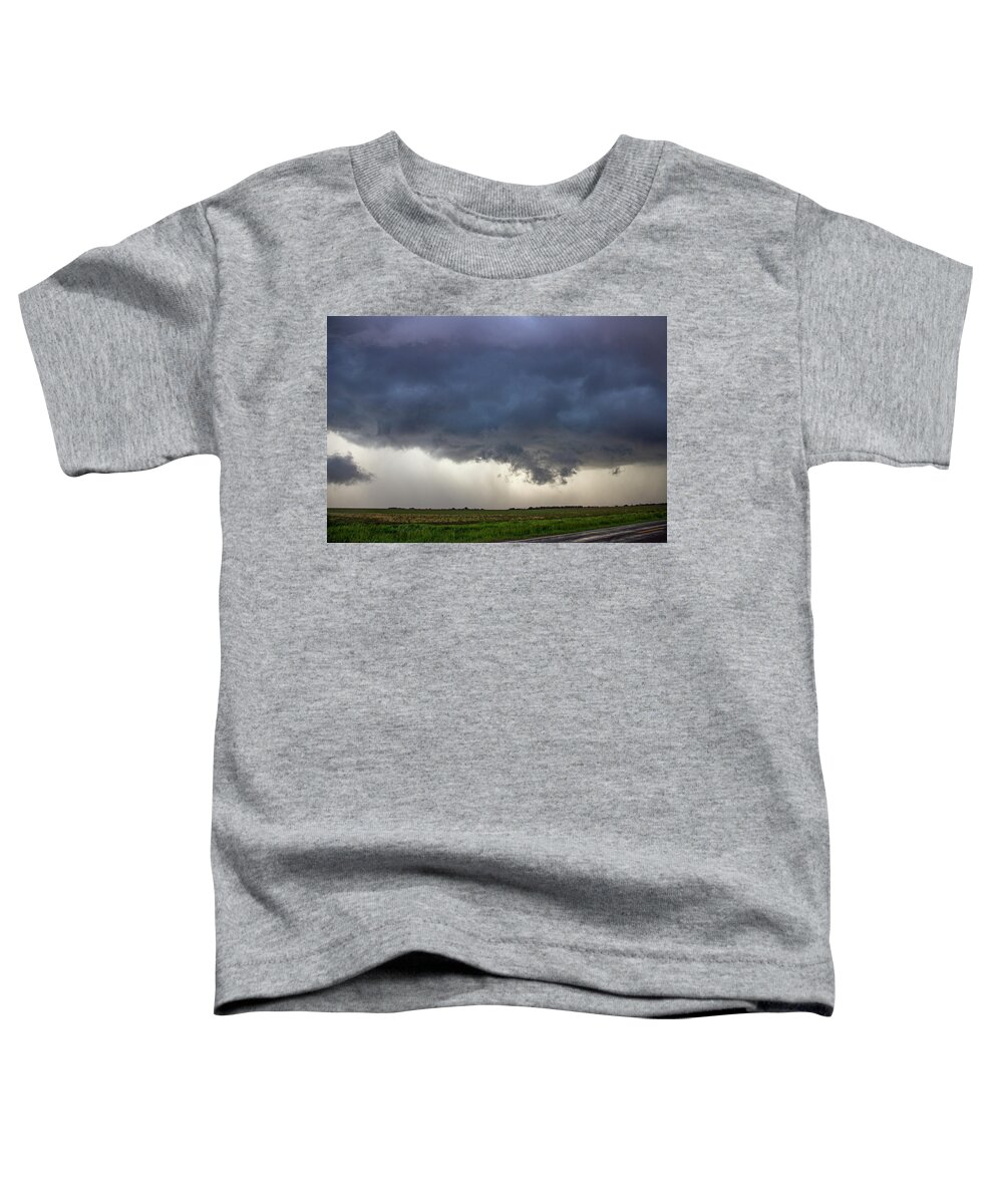 Nebraskasc Toddler T-Shirt featuring the photograph McLuvn Nebraska Thunderstorms 037 by NebraskaSC