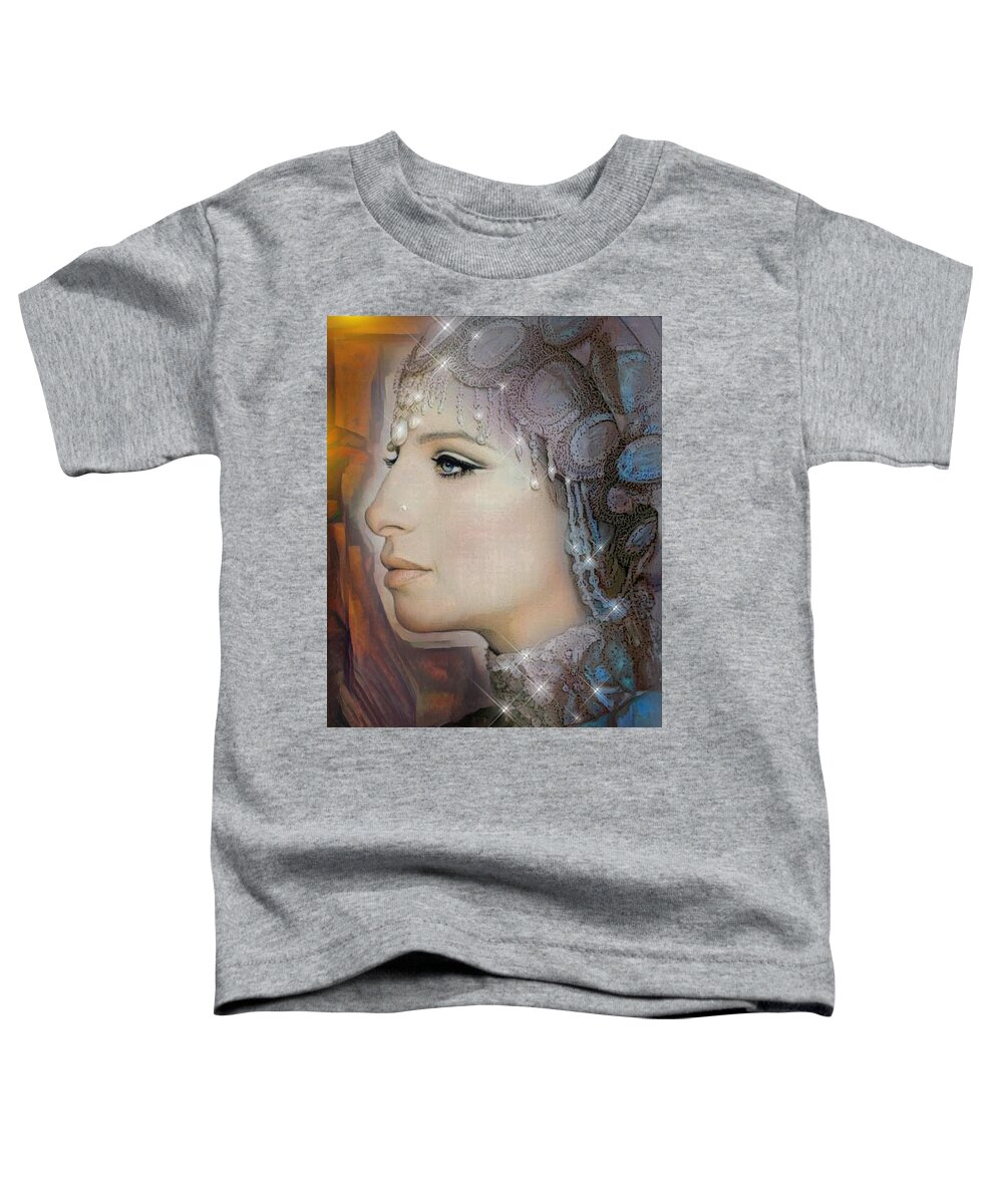 Barbra Streisand Toddler T-Shirt featuring the digital art Melinda T by Richard Laeton