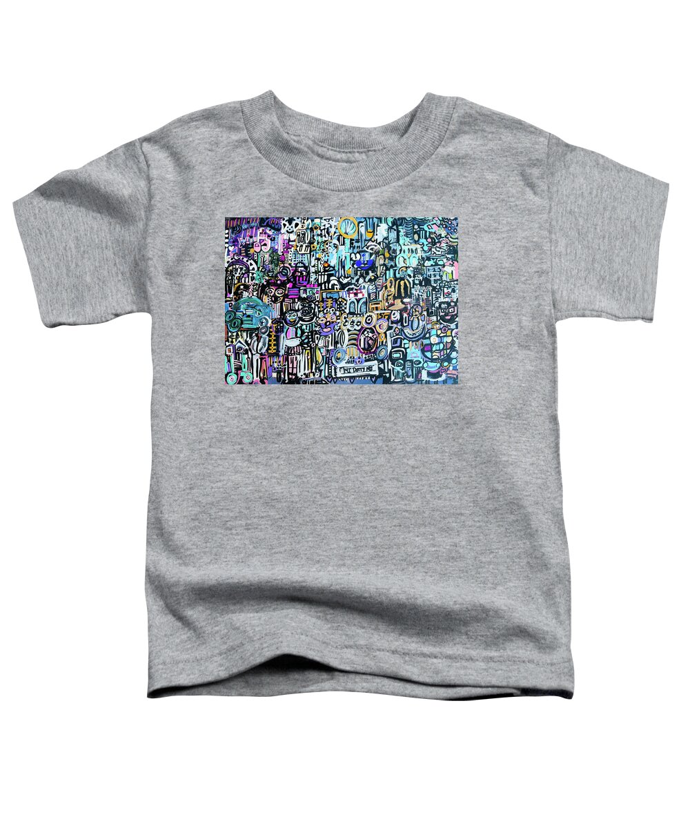  Toddler T-Shirt featuring the painting Michigan Rally by Tommy McDonell