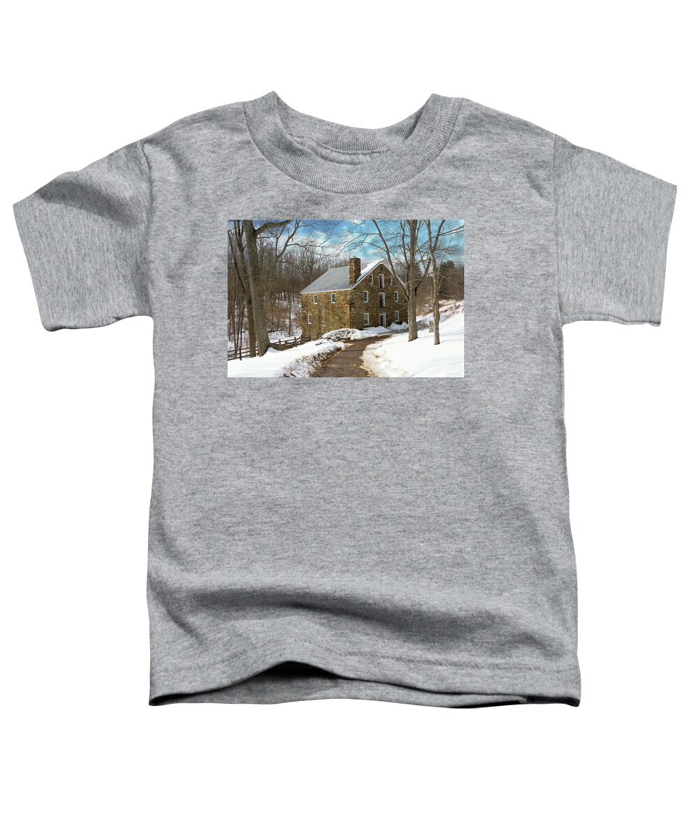 Morris County Toddler T-Shirt featuring the photograph Mill - Cooper grist mill by Mike Savad