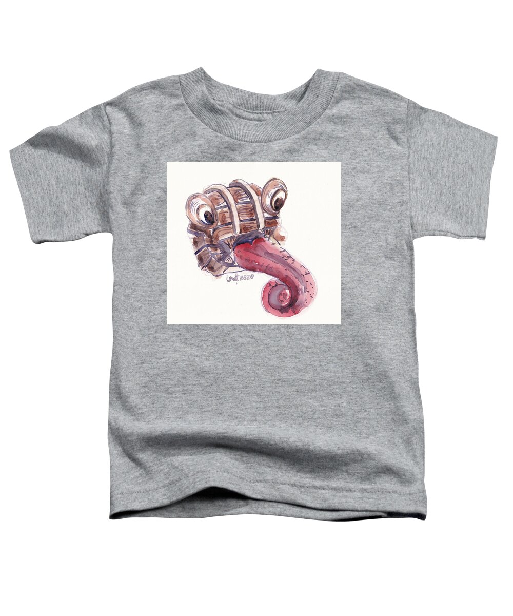 Miniature Toddler T-Shirt featuring the painting Mimic by George Cret