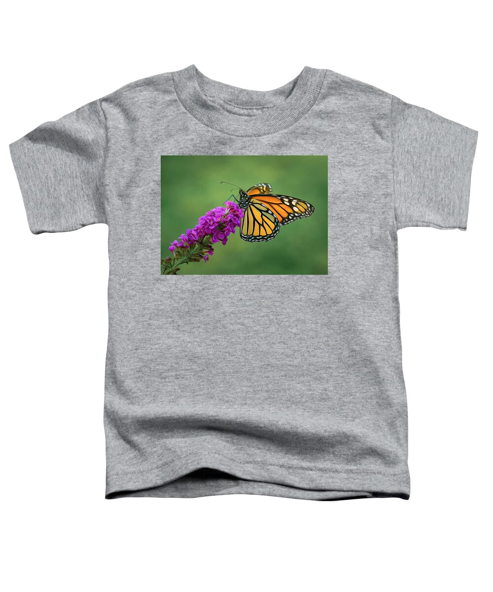 Monarch Toddler T-Shirt featuring the photograph Monarch Butterfly by Allin Sorenson