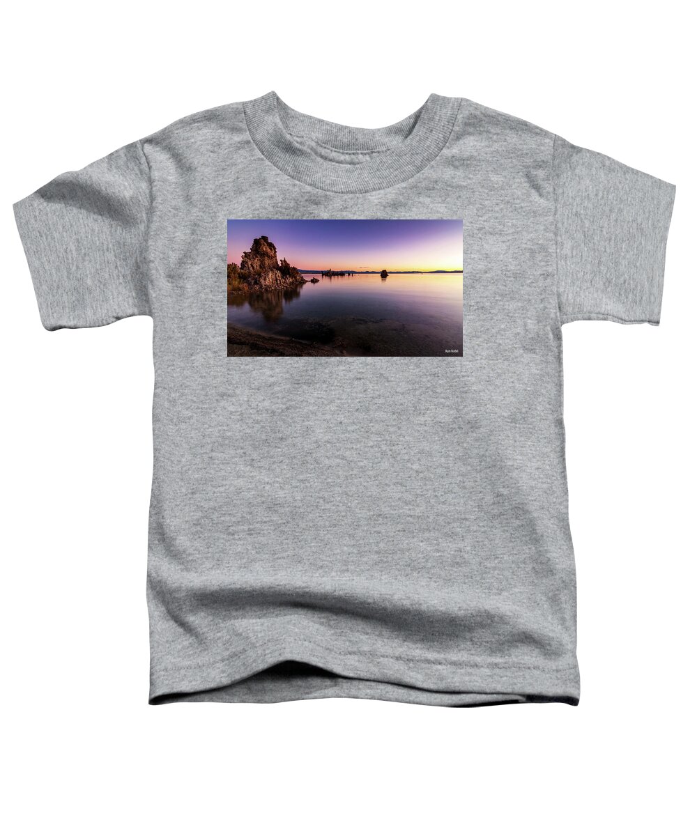 Landscape Toddler T-Shirt featuring the photograph Mono Lake Purple Sunrise by Ryan Huebel