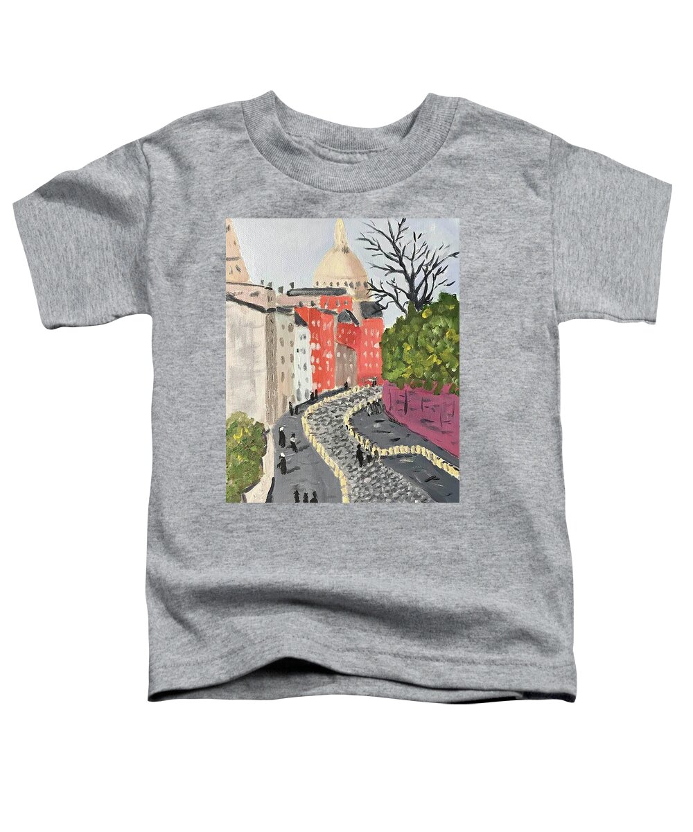  Toddler T-Shirt featuring the painting Montmartre 7 by John Macarthur