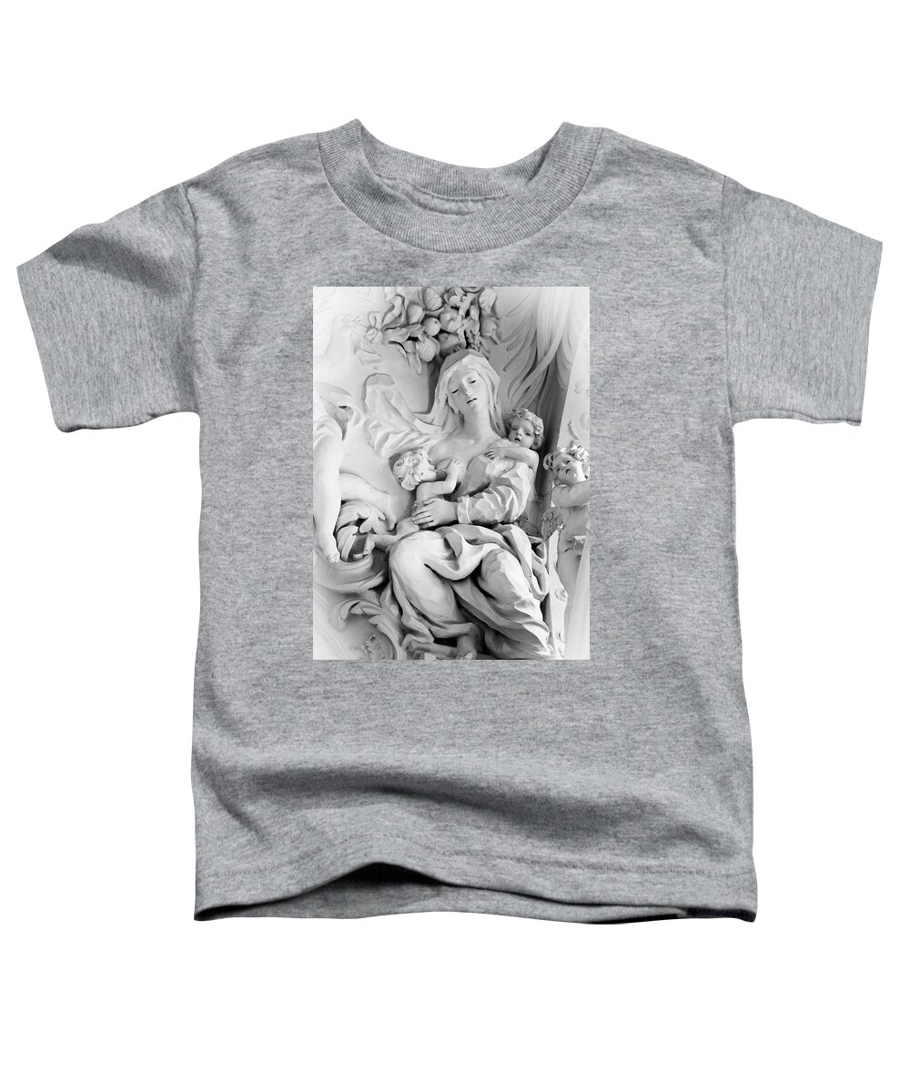 Architecture Toddler T-Shirt featuring the photograph Mother and Babe by Mary Lee Dereske