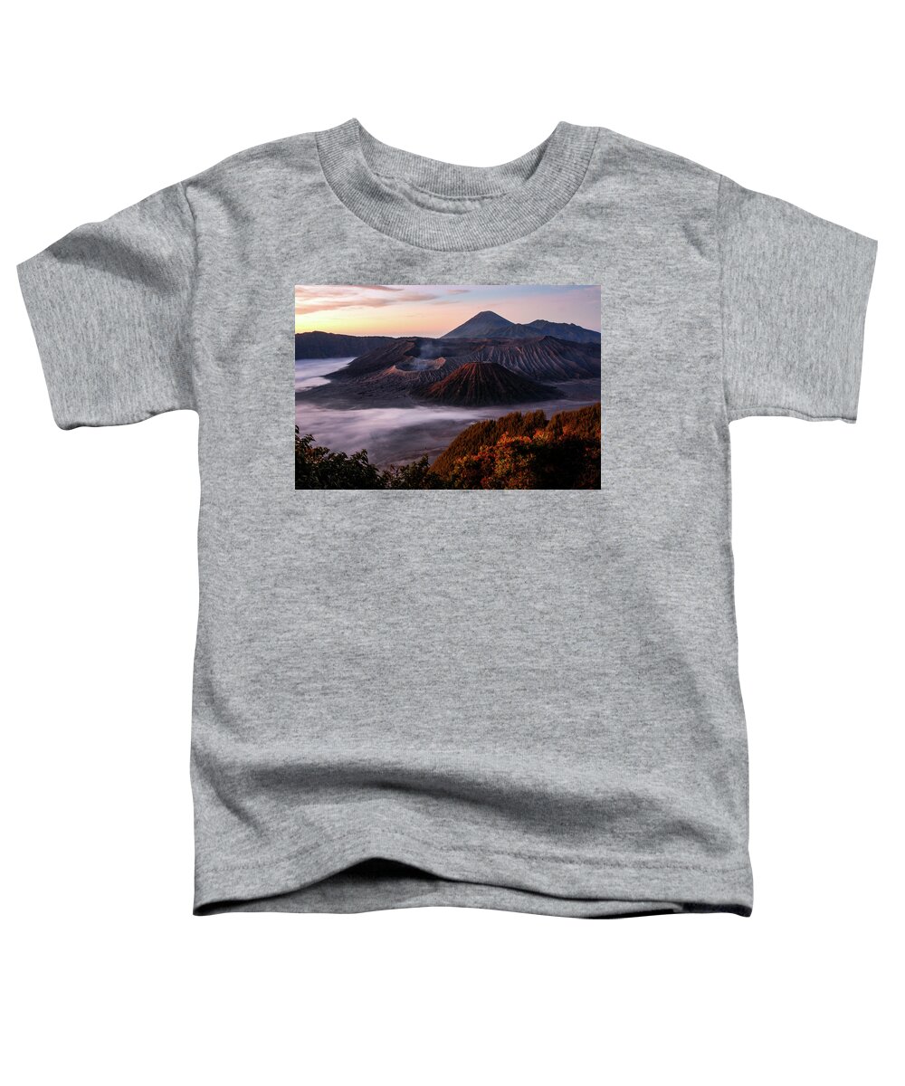Mount Toddler T-Shirt featuring the photograph Kingdom Of Fire - Mount Bromo, Java. Indonesia by Earth And Spirit