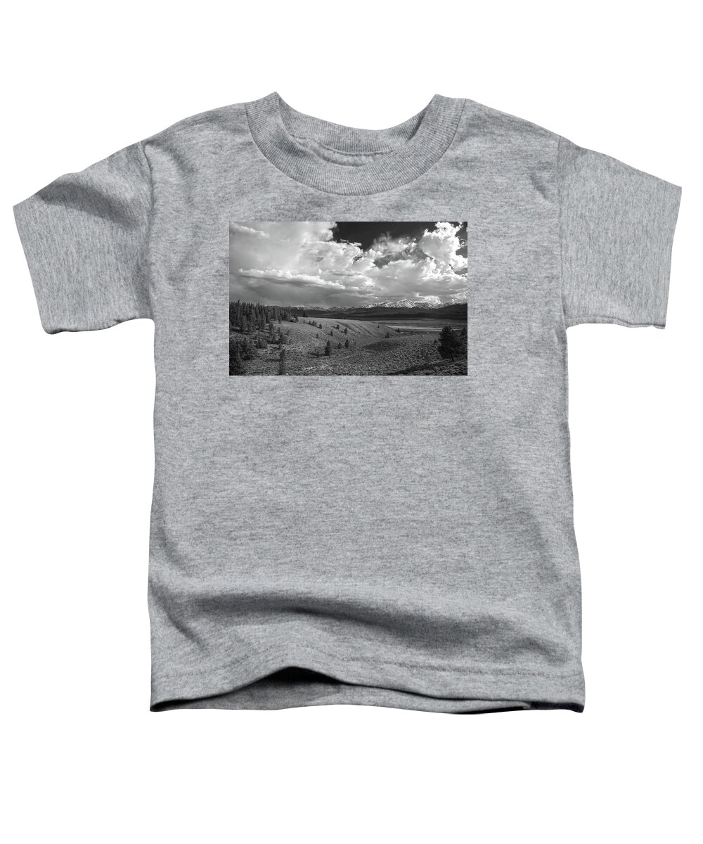 Mount Massive Wilderness Black And White Toddler T-Shirt featuring the photograph Mount Massive Wilderness Black And White by Dan Sproul