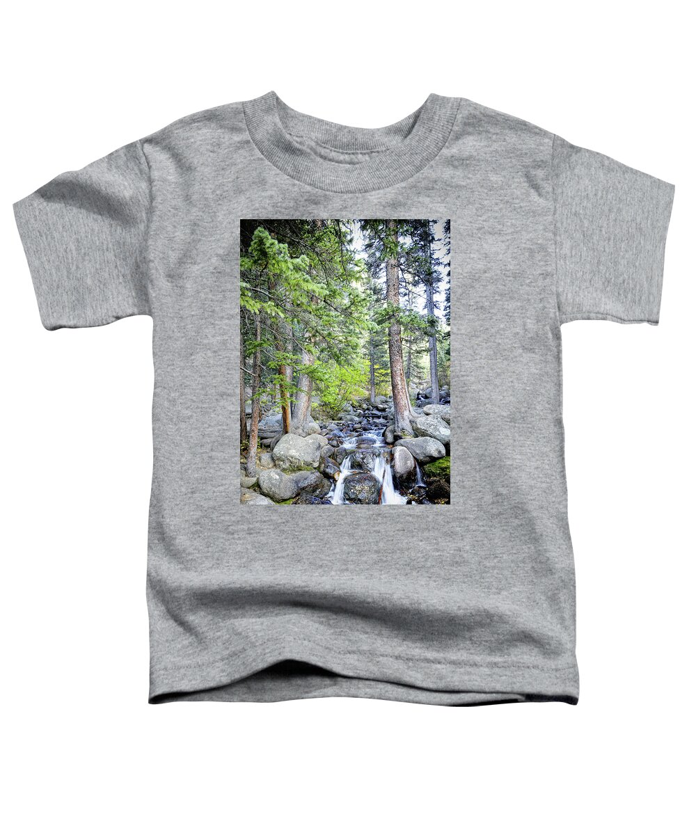 Nature Toddler T-Shirt featuring the photograph Mountain River Serenity by Lincoln Rogers