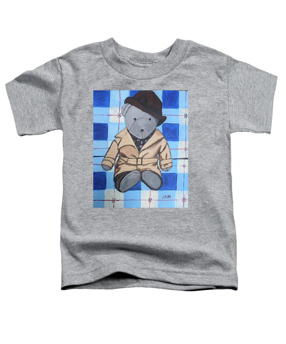  Toddler T-Shirt featuring the painting Mr.Bear Full House by Jam Art