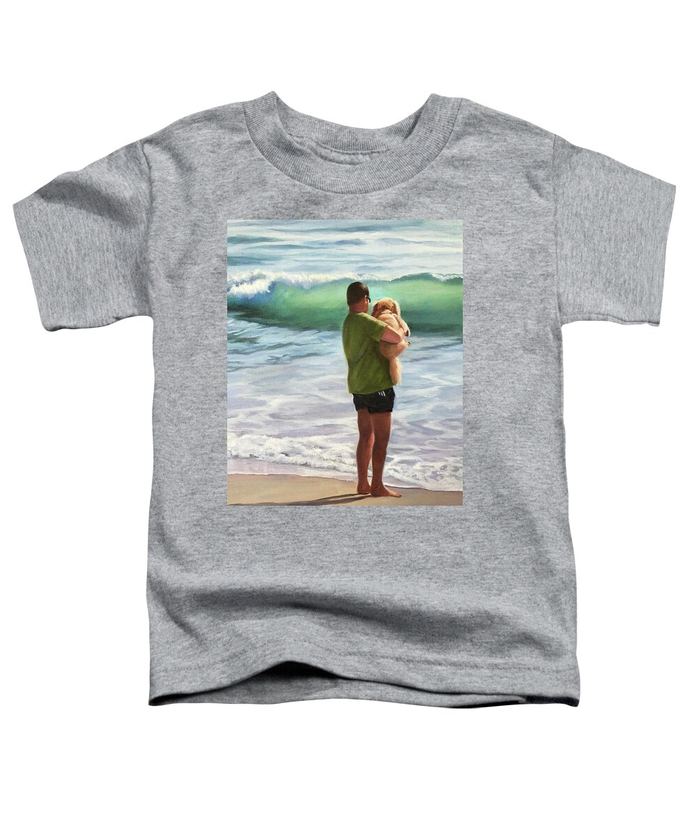 Dog Toddler T-Shirt featuring the painting My Best Bud by Judy Rixom